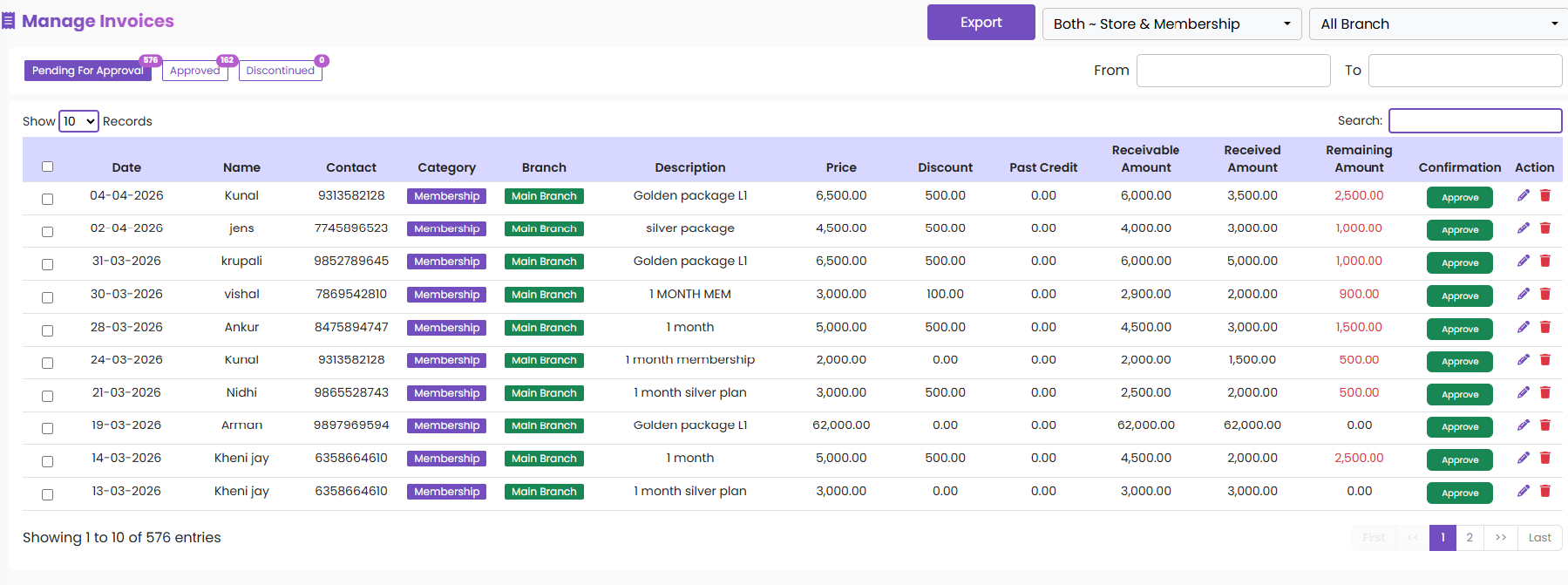 Finance Dashboard